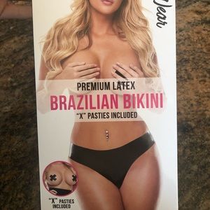 NIB Sexy Black Latex Underwear🔥